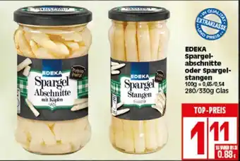 Elli Markt Edeka Spargelabschnitte oder Spargelstangen 280/330g Angebot