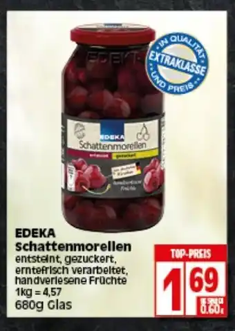 Elli Markt Edeka Schattenmorellen 680g Glas Angebot