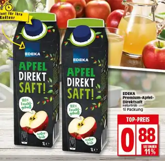 Elli Markt Edeka Premium Apfel Direktsaft 1L Angebot