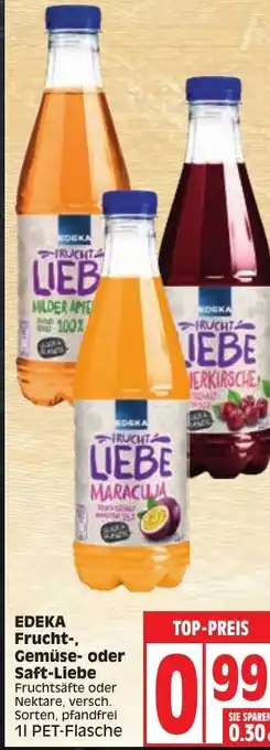 Edeka Edeka Frucht Gemüse oder Saft Liebe Angebot