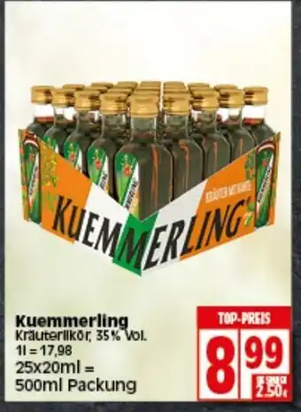 Elli Markt Kuemmerling Kräuterlikör 25x20ml Angebot