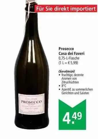 Marktkauf Prosecco Casa Dei Faveri Angebot