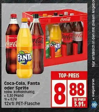 Elli Markt Coca-cola, Fanta, Sprite Angebot