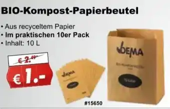 Stabilo Bio Kompost Papierbeutel Angebot