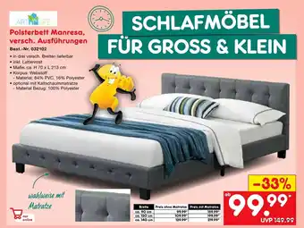 Netto Marken-Discount Polsterbett Manresa, versch. Ausführungen Angebot