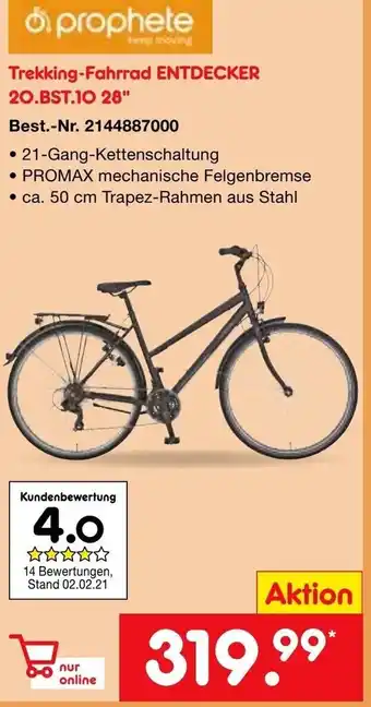 Netto Marken-Discount Trekking Fahrrad Entdecker 20.BST.10 28 Angebot