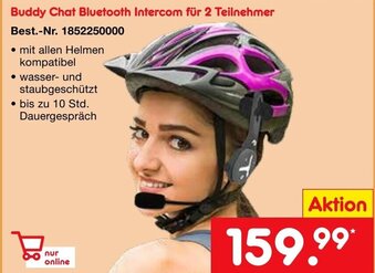 Netto Marken-Discount Buddy Chat Bluetooth Intercom für 2 Teilnehmer Angebot