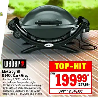 METRO Weber Elektrogrill Q 1400 Angebot