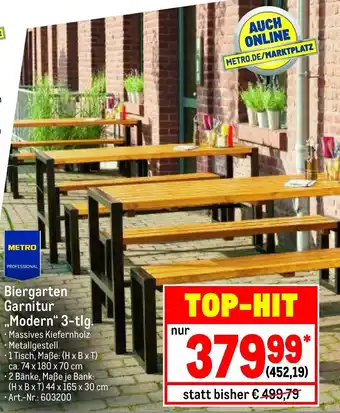 METRO Biergarten Garnitur Modern Angebot