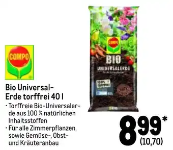 METRO Compo Bio Universalerde torffrei 40L Angebot