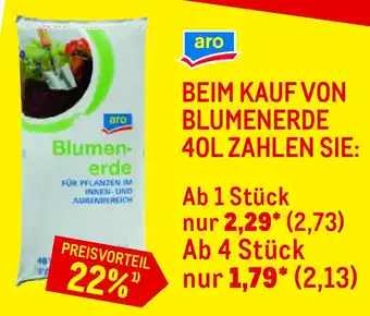 METRO aro Blumenerde 40L Angebot