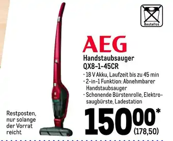 METRO AEG Handstaubsauger | QX8-1-45CR Angebot