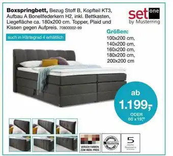 Möbel Schulenburg Boxspringbett Set One By Musterring Angebot