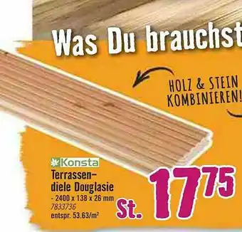 Hornbach Konsta Terrassendiele Douglasie Angebot