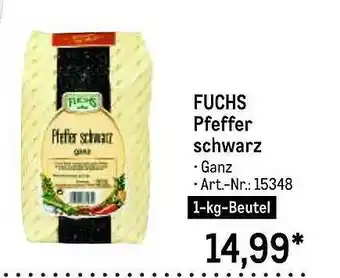 METRO Fuchs Pfeffer Schwarz Angebot