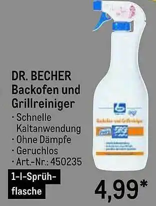 METRO Dr Becher Backofen Und Grillreiniger Angebot