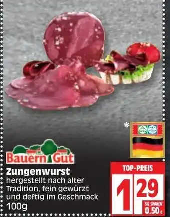 Edeka Bauern Gut Zungenwurst 100g Angebot