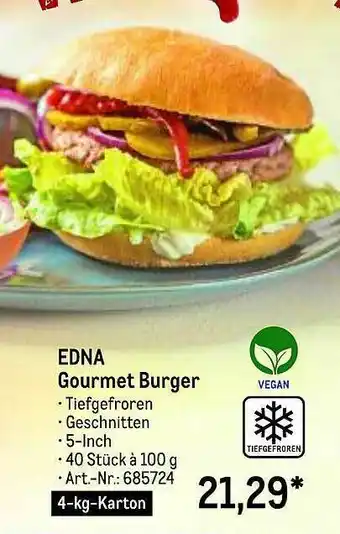 METRO Edna Gourmet Burger Angebot