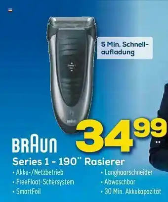 Euronics XXL Braun Series 1-190 Rasierer Angebot