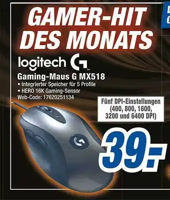 expert Octomedia Logitech Gaming-maus G Mx518 Angebot