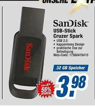 HEM Expert Sandisk Usb-stick Cruzer Spark Angebot