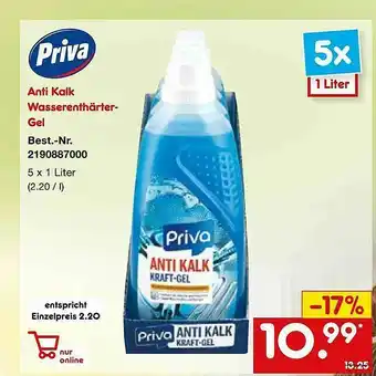 Netto Marken-Discount Anti Kalk Wasserenthärter-gel Angebot