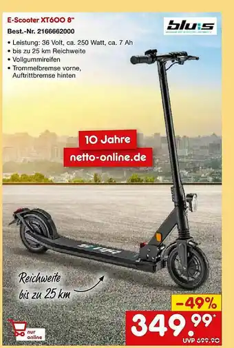 Netto Marken-Discount E-scooter Xt600 8 Angebot