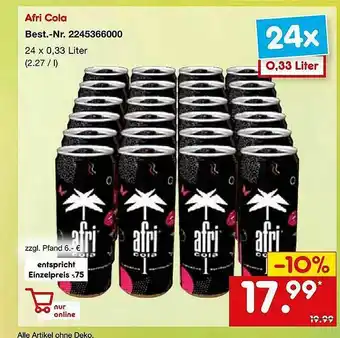 Netto Marken-Discount Afri Cola Angebot