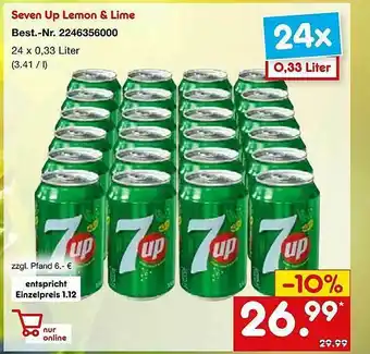 Netto Marken-Discount Seven Up Lemon & Lime Angebot