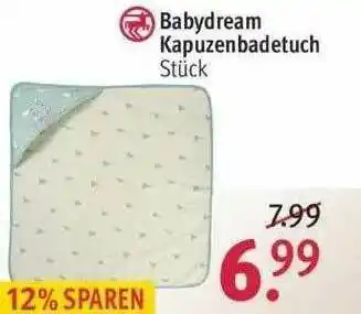 Rossmann Babydream Kapuzenbadetuch Angebot