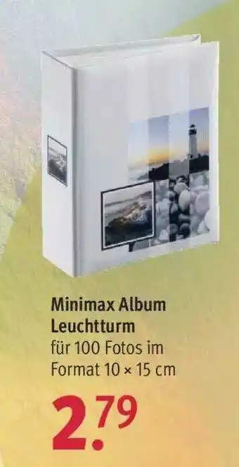 Rossmann Minimax Album Leuchtturm Angebot