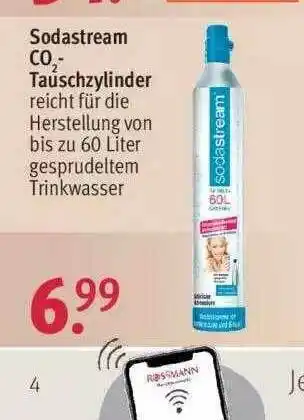 Rossmann Sodastream C0 Tauschzylinder Angebot