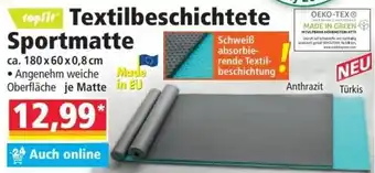 Norma Textilbeschichtete Sportmatte Angebot