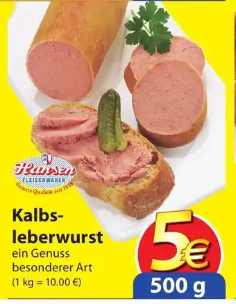 Famila Nord Ost Kalbs-leberwurst 500g Angebot