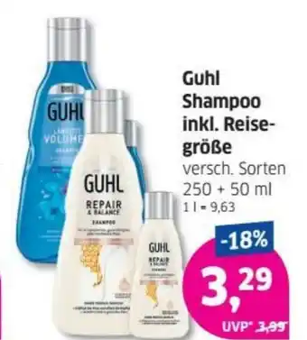 Budni Guhl Shampoo inkl. Reisegröße Angebot