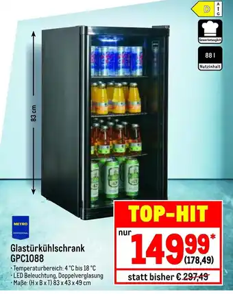 METRO Metro Professional Glasturkuhlschrank | GPC 1088 Angebot