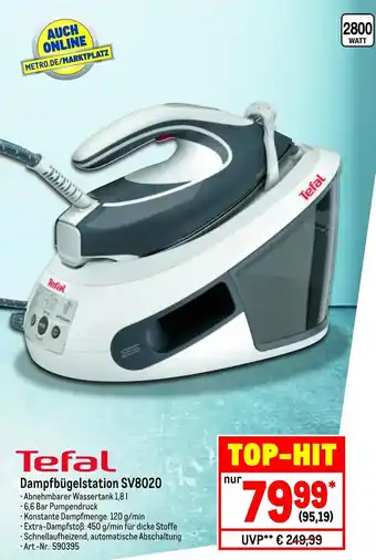 METRO Tefal Dampfbugelstation | SV8020 Angebot