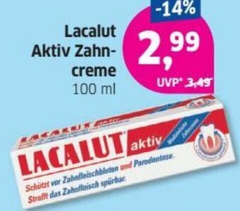Budni Lacalut Aktiv Zahncreme Angebot