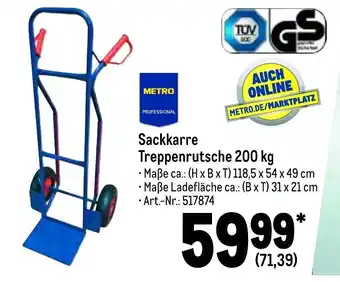 METRO Metro Professional Sackkarre Treppenrutsche 200kg Angebot