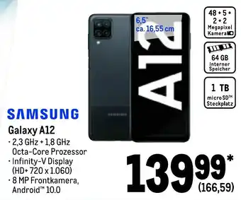 METRO Samsung Galaxy A12 Angebot