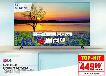 METRO LG UHD LED TV 55" | 55UP77009LB Angebot