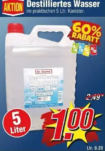 Wiglo Wunderland Destiliertes Wasser Angebot