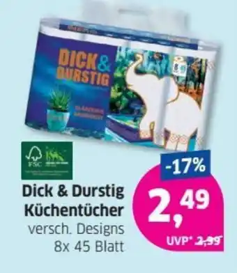 Budni Dick & Durstig Küchentücher Angebot