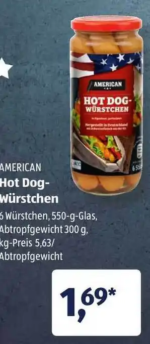 Aldi Süd Hot Dog- Würstchen Angebot