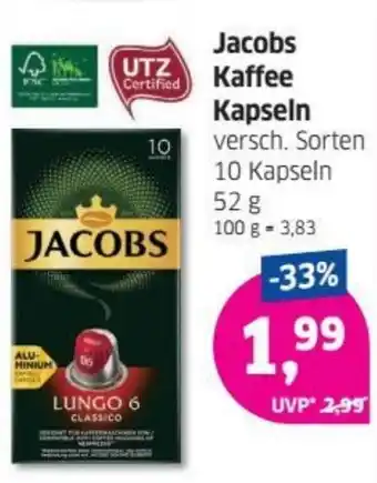 Budni Jacobs Kaffee Kapseln Angebot