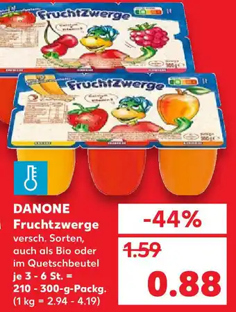 Kaufland Danone Fruchtzwerge je 3 - 6 St. = 210 - 300-g-Packg. Angebot