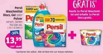 Budni Persil Waschmittel Discs, Gel oder Pulver Angebot