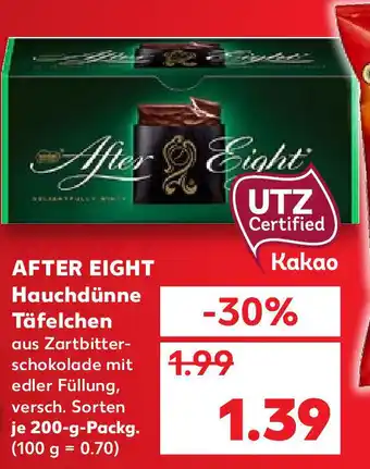 Kaufland After Eight Hauchdünne Täfelchen je 200-g-Packg. Angebot