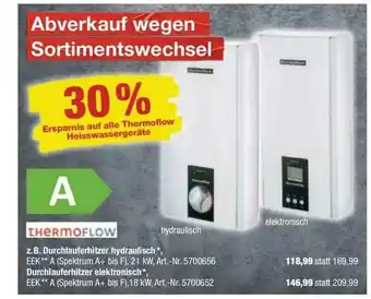 toom Baumarkt Thermoflow Z.b Durchlauferhitzer Hydraulisch Angebot