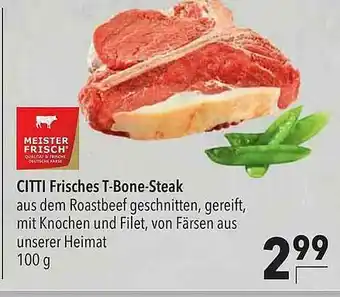 CITTI Markt Citti Frisches T-bone-steak Angebot